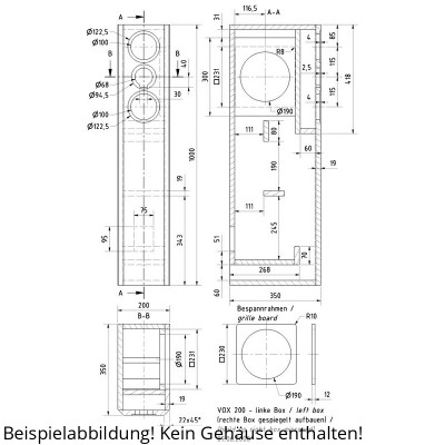 Visaton VOX 200 Lautsprecherbausatz