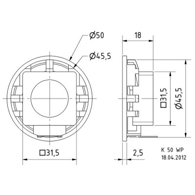 Visaton K 50 WP - 16 Ohm