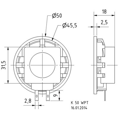 Visaton K 50 WPT - 8 Ohm