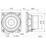 Visaton SC 8 N - 8 Ohm