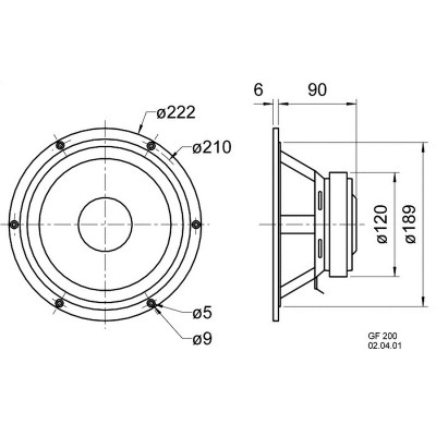 Visaton GF 200 - 2 x 4 Oh