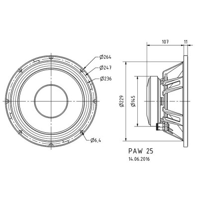 Visaton PAW 25 - 8 Ohm