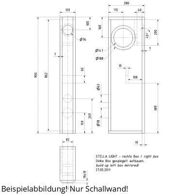 Visaton STELLA LIGHT Schallwand