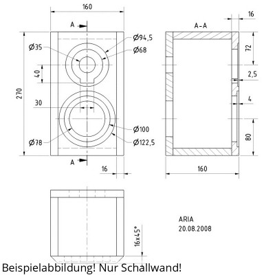 Visaton ARIA Schallwand