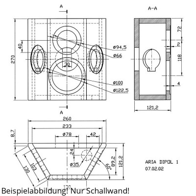 Visaton ARIA DIPOL 1 sound wall