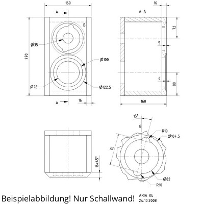 Visaton ARIA KE Schallwand