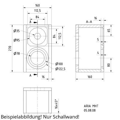 Visaton ARIA MHT Schallwand