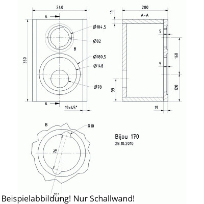 Visaton BIJOU 170 mur sonore