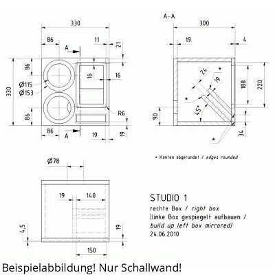 Visaton STUDIO 1 mur sonore