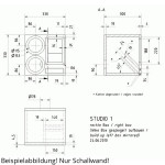 Visaton STUDIO 1 Schallwand