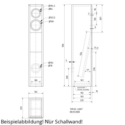 Visaton TOPAS LIGHT Schallwand