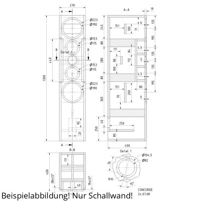 Visaton CONCORDE MK III Schallwand