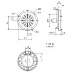 Visaton K 28 GI - 8 Ohm