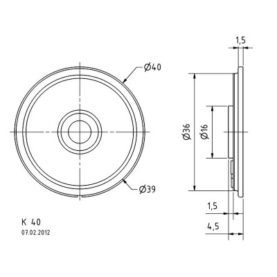 Visaton K 40 - 50 Ohm