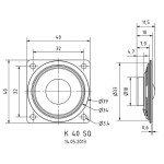 Visaton K 40 SQ - 8 Ohm