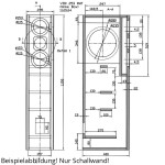Visaton VOX 253 MHT Schallwand