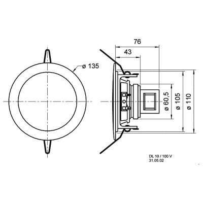 Visaton DL 10 - 100 V