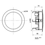 Visaton DL 18/1 - 100 V (RAL 9016)