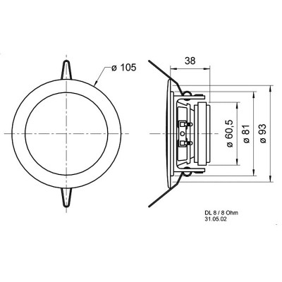 Visaton DL 8 ES - 8 Ohm