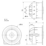 Visaton DK 133 - 8 Ohm