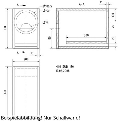 Visaton MINI SUB 170 sound wall