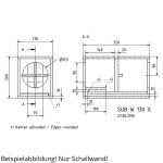 Visaton SUB W 130 X Schallwand