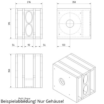 Visaton PETIT ORGUE kit de logement