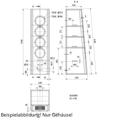 Visaton Kit de logement QUADRO
