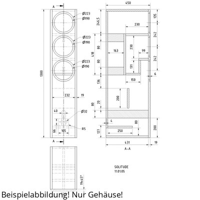 Visaton SOLITUDE Gehäusebausatz