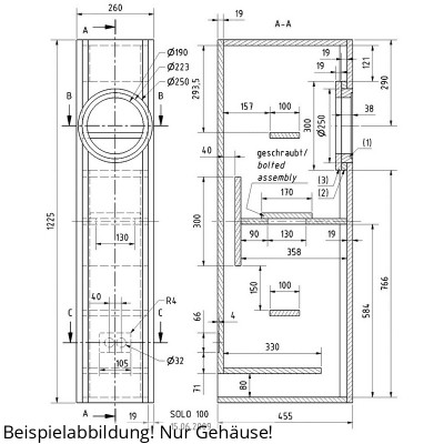 Visaton SOLO 100 housing kit