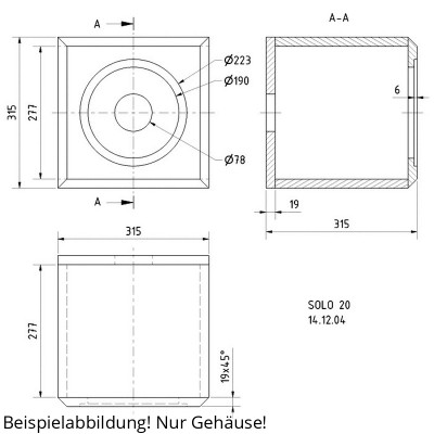 Visaton SOLO 20 Gehäusebausatz
