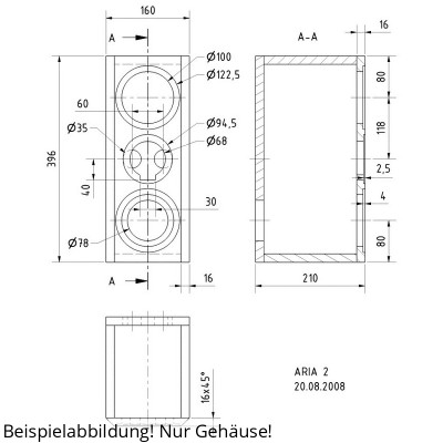 Visaton ARIA 2 Gehäusebausatz