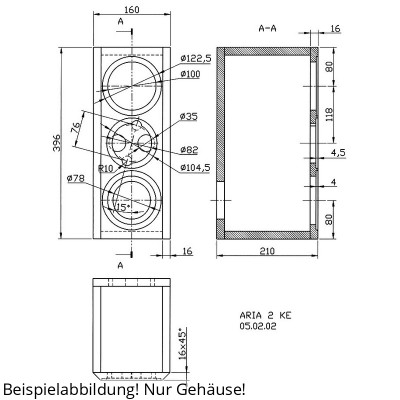 Visaton ARIA 2 KE Gehäusebausatz
