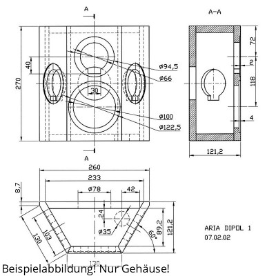 Visaton ARIA DIPOL 1 housing kit