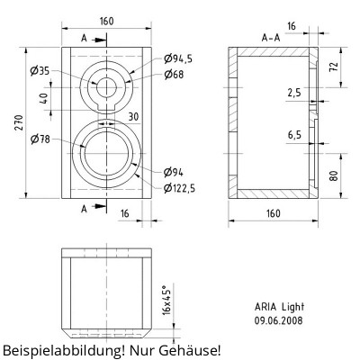 Visaton ARIA LIGHT Housing kit
