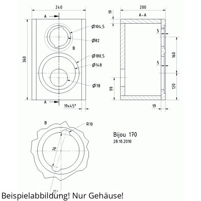Visaton BIJOU 170 Kit de logement