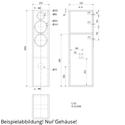 Visaton Kit de logement CLOU