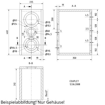 Visaton COUPLET Housing kit