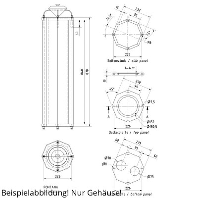 Visaton Kit de alojamiento FONTANA