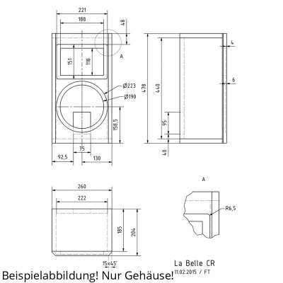 Visaton LA BELLE CR Kit de logement
