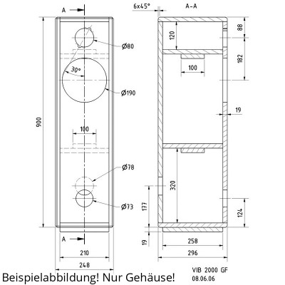Visaton VIB 2000 GF Gehäusebausatz