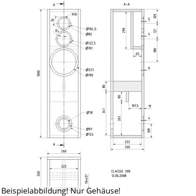 Visaton CLASSIC 200 Gehäusebausatz