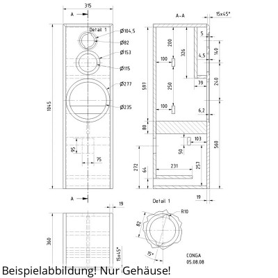 Visaton Kit de logement CONGA
