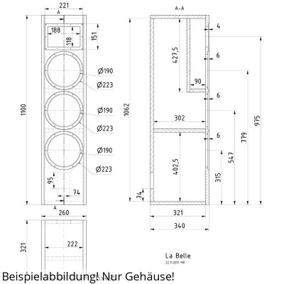 Visaton LA BELLE Housing kit
