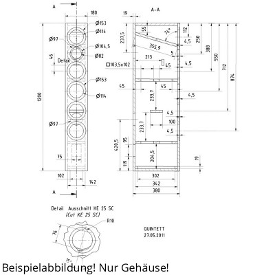 Visaton QUINTETT Gehäusebausatz