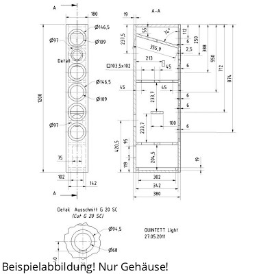 Visaton QUINTETT LIGHT carcasa kit