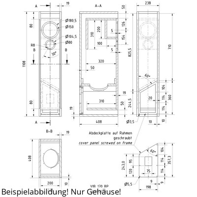 Visaton VIB 170 BP Schallwand