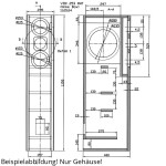 Visaton Kit de vivienda VOX 253 MHT