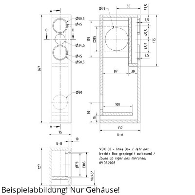 Visaton VOX 80 Schallwand