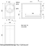 Visaton MINI SUB 170 Schallwand
